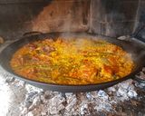 A picture of step 9 of Valencian Paella with Chicken and Rabbit 🥘.