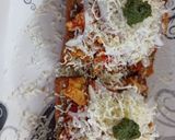 A picture of step 4 of Egg masala toast.
