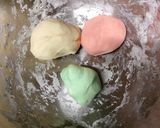 A picture of step 1 of Kawaii Colorful Gyoza Dumplings.