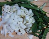 Foto del paso 5 de la receta: Carne Estilo Oriental con Crema de Cebollín e Hinojos Salteados