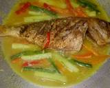 Ikan kakap masak kuning langkah memasak 6 foto