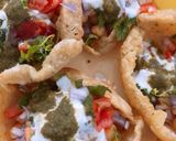 A picture of step 6 of Katori chaat.