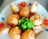 Hình bước làm 3 của món Cơm bọc trứng chiên giòn
