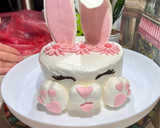 عکس مرحله 7 از دستور کیک تولد دخترانه 🐰Bunny Birthday cake
