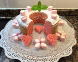 Foto del paso 18 de la receta: Bizcocho rosa con nubes dulces