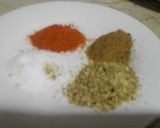 A picture of step 1 of Qeema bhuray karaily.