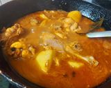 A picture of step 3 of Light Chicken Curry or Murgir Jhol.