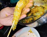A picture of step 1 of Bali prawn.