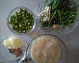 A picture of step 1 of Green Chickpeas Pulav.