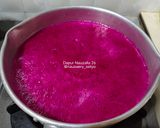Foto langkah ke 2 dari resep Es Lumut Buah Naga Creamy.