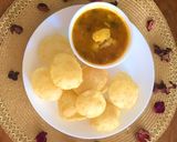A picture of step 2 of Nagori poori.