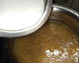 A picture of step 4 of Pasiparu payasam moong dal kheer.