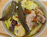 剝皮辣椒高麗菜雞湯的食譜步驟2照片