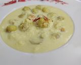A picture of step 2 of Makhana firni.