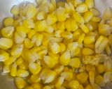 A picture of step 1 of Corn chaat.