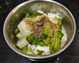 A picture of step 1 of Cucumber Lassi.