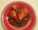 A picture of step 4 of Crunchy chicken in green pepper sauce.