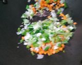 A picture of step 2 of Cheese Maggi stuffed cheese bell pepper.