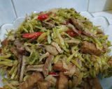 Foto langkah ke 6 dari resep Tumis Bunga pepaya Tanpa rasa pahit.