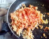 A picture of step 2 of Strawberry sandesh.