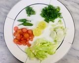 A picture of step 1 of Yin Yang Soup Noodles.