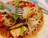 ยำหมูยอกุ้งสดปลาร้า วิธีทำสูตร 4 รูป