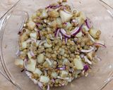 Burgonyás lencsesaláta recept fázis 5 fotója