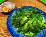 Hình bước làm 3 của món Mầm Bắp Cải Luộc Chấm Trứng