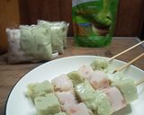 Foto langkah ke 6 dari resep Sate Es gabus matcha.