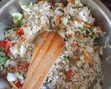A picture of step 1 of Roasted poha bhel.