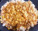 A picture of step 3 of Curry Omurice.