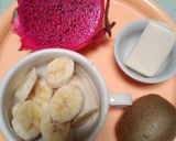 Foto langkah ke 1 dari resep Smoothies Bowl Buah Naga Merah mix Pisang Ambon.