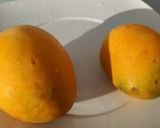 A picture of step 1 of Mango mysore pak.