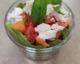 Une image de l'étape 7 de Verrine Melon Pamplemousse Menthe.