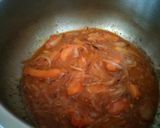 A picture of step 2 of Achari bhindi.