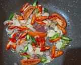 Foto langkah ke 2 dari resep Tumis Labu Siam Teri Medan.