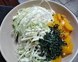 A picture of step 2 of Spicy Peach Coleslaw.