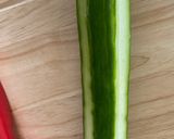 A picture of step 1 of Spicy cucumber salad.