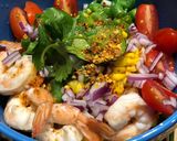 รูปขั้นตอนการทำที่ 2 ของ ยำตับหวานข้าวโพดกุ้งสด