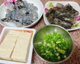蝦仁豆腐煲的食譜步驟1照片