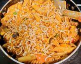 ভেজিটেবলস চীজি এগ পাস্তা (vegetable cheesy egg pasta recipe in Bengali) রেসিপি ধাপ - 5 ছবি