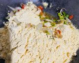 A picture of step 2 of Besan Pitla Jhunka.