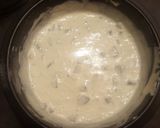 A picture of step 5 of No bake Oreo Cheesecake.