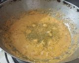 A picture of step 3 of Almond milk pasta.
