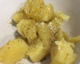 Foto del paso 3 de la receta Cena rápida - Salmón al horno sobre puré de boniato con bimi
