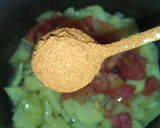A picture of step 4 of Aloo ki tarkari.