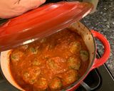 A picture of step 8 of Meatballs.