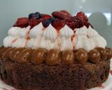 Foto del paso 9 de la receta: Mini torta brownie sin gluten con merengue italiano(18 cm)