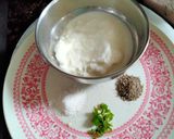 A picture of step 1 of Singhade ke atte ki kadhi.