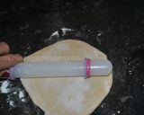 A picture of step 5 of Flat  Naan  Bread نان تافتون.